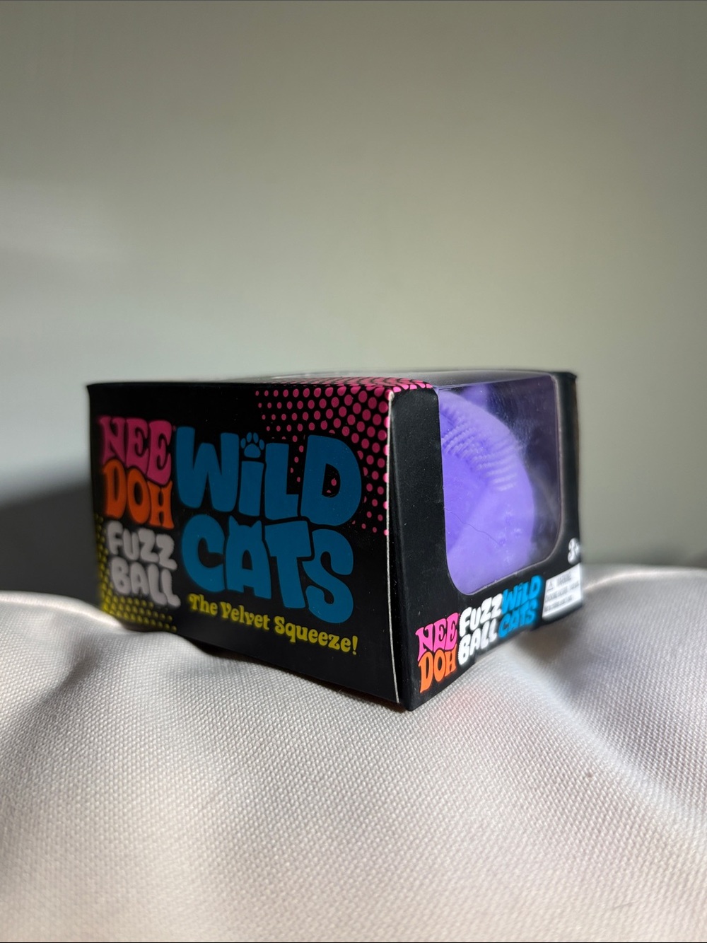 Needoh Fuzz Ball Wild Cat Squishy Toy - Authentic - Picture 2 of 4
